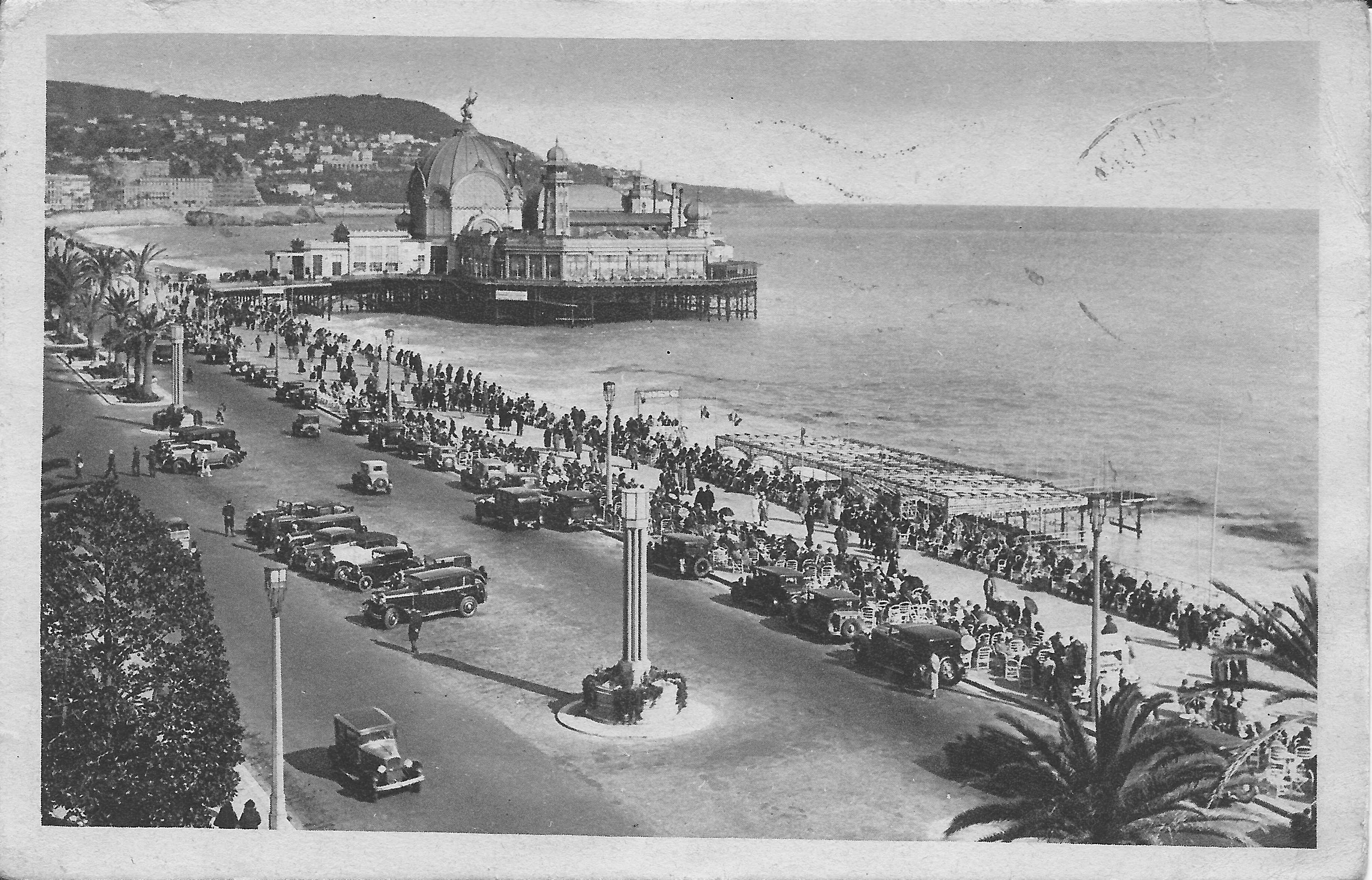 La Promenade des Anglais à Nice, carte postale historique