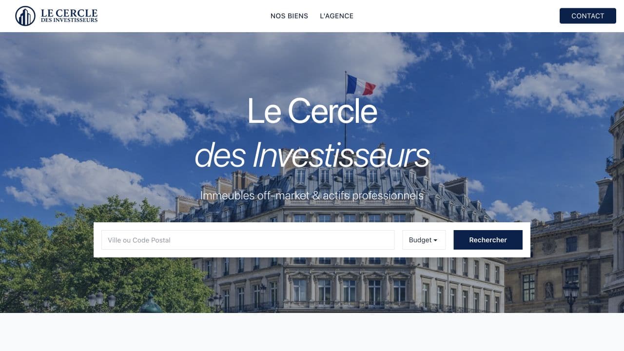 Aperçu du projet Le Cercle des Investisseurs